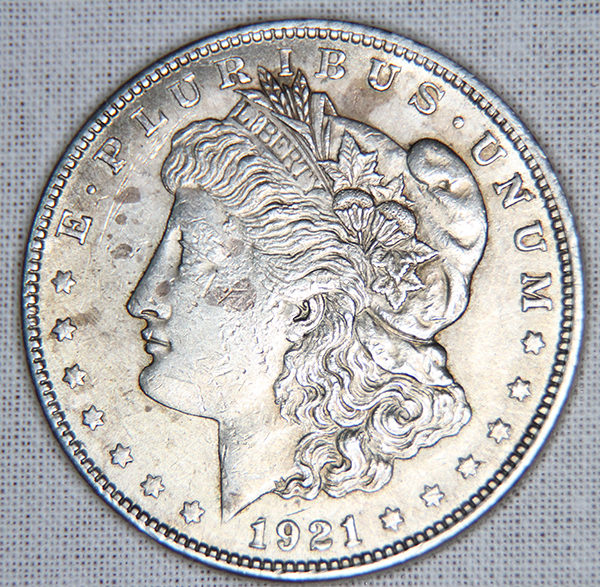 MORGAN DOLLAR (USA) 1921 STUCK AT PHILADELPHIA MINT. ROW 100. - Image 2