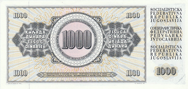 Yugoslavia, Uncirculated Set of Dinara 5;10;20;50;100;500;1000, Issued from 1968-1986. ROW 147. - Image 15