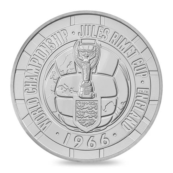 The 1966 FIFA World Cup England 2016 Alderney ?5 Brilliant Uncirculated Coin. ROW183. - Image 3