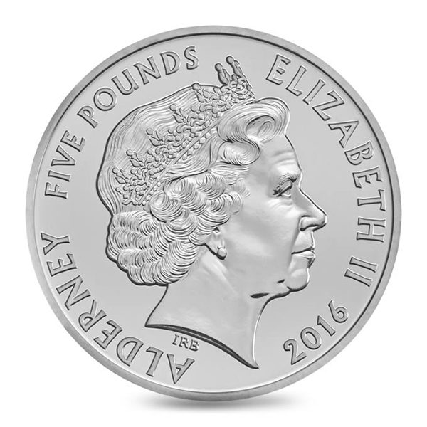 The 1966 FIFA World Cup England 2016 Alderney ?5 Brilliant Uncirculated Coin. ROW183. - Image 2