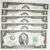 USA Five Consecutive Notes Of $2. ROW145.