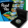 New Zealand Olympic Coin And Stamp Set 2016. ROW215.