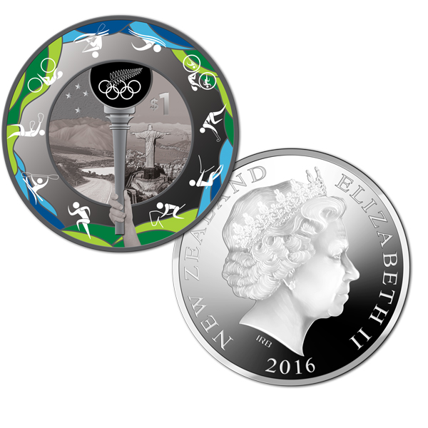 2016 New Zealand Road to Rio Silver Proof Coin. ROW 216. - Image 3