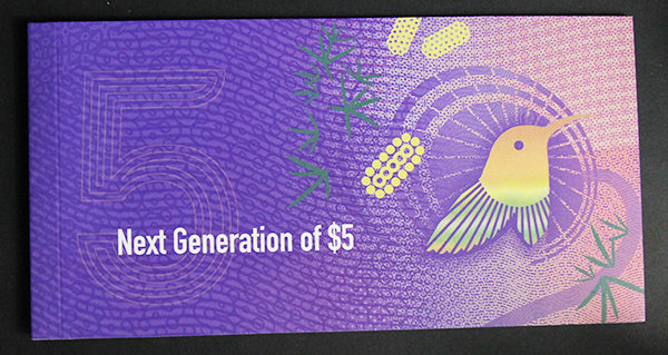 RBA Next Generation of $5 Note In RBA Folder