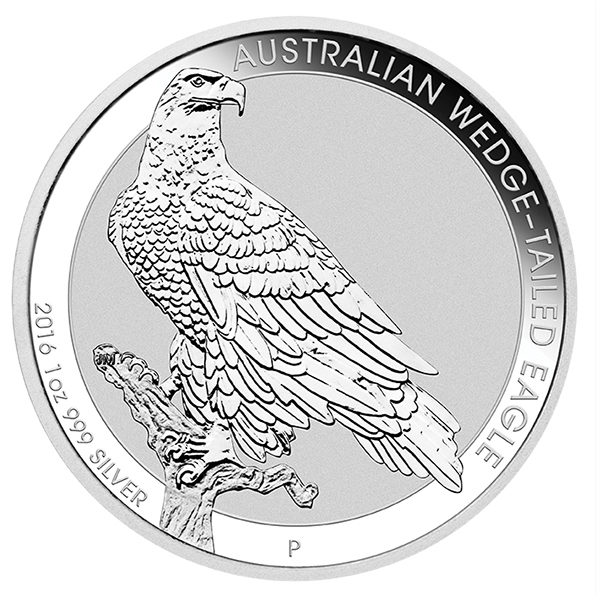 2016 Australia 1oz Silver Featuring Wedge Tailed Eagle.