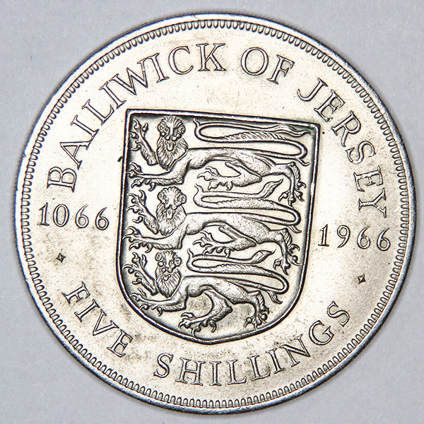 Randwick Of Jersey 5 Shilling Featuring 900 Years Of Kingdom.