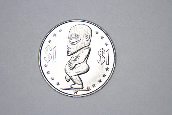 Cook Island One Dollar 1983.