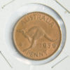 Australia 1959, One Penny Coin. Observe Queen Elizabeth II. ROW279