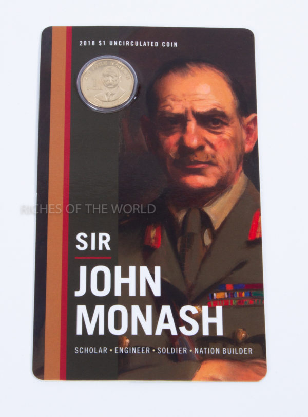 Australia's 2018 $1 Sir John Monash. Uncirculated. ROW 300