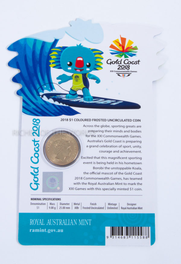 Australia's 2018 $1 Borobi Gold Coast Commonwealth Games. ROW 307. - Image 3