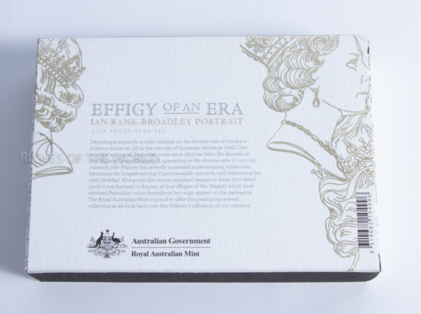 Australia's 2017 Six Coin Proof Year Set.Effigy of an Era - Ian Rank-Broadley Portrait. ROW 267. - Image 2