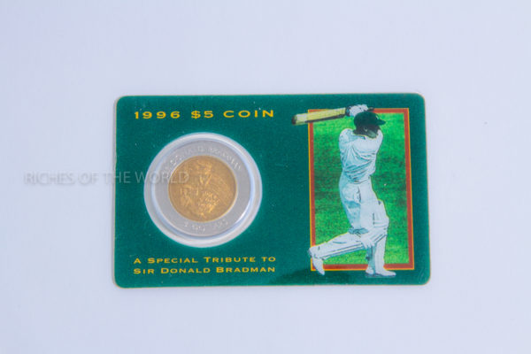 Australia's 5 Dollar Coin. A Tribute To Sir Donald Bradman. ROW 287