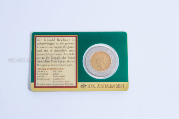 Australia's 5 Dollar Coin. A Tribute To Sir Donald Bradman. ROW 287 - Image 3