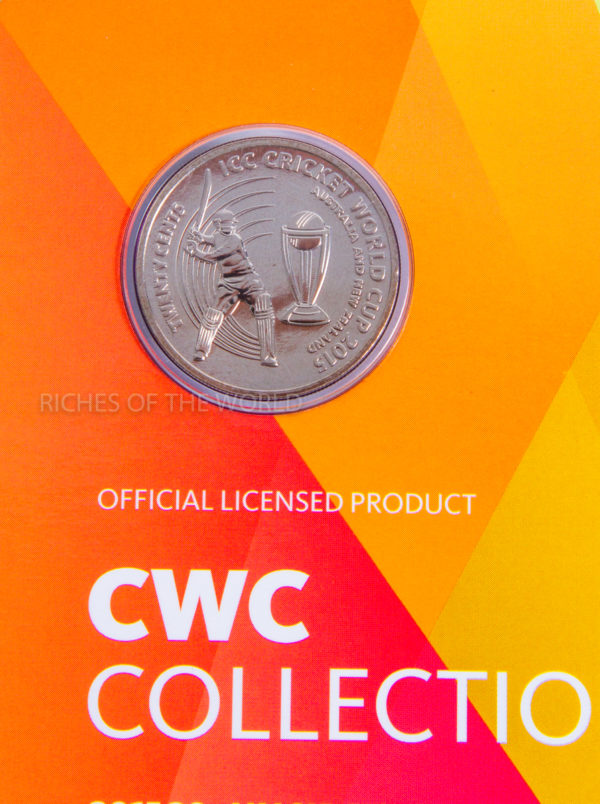 Australia's 2015 Cricket World Cup Coin 20 Cents. ROW 288. - Image 3