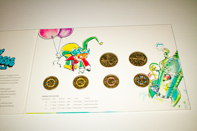 2019 Australia 's Coin Set of Mr Squiggle and friends. ROW 330. - Image 2