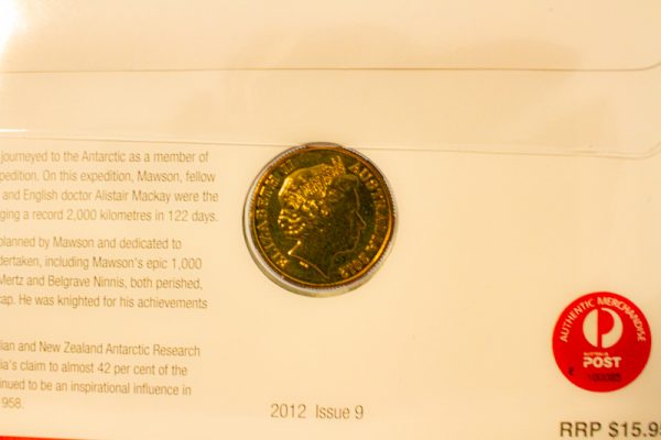 2012 Australian Post Coin and Stamp Collectable commemorating Sir Douglas Mawson. ROW316 - Image 3