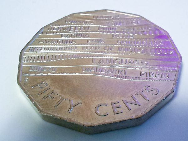 2019 Australia's 50 Cents- Indigenous Languages UNC. ROW 352